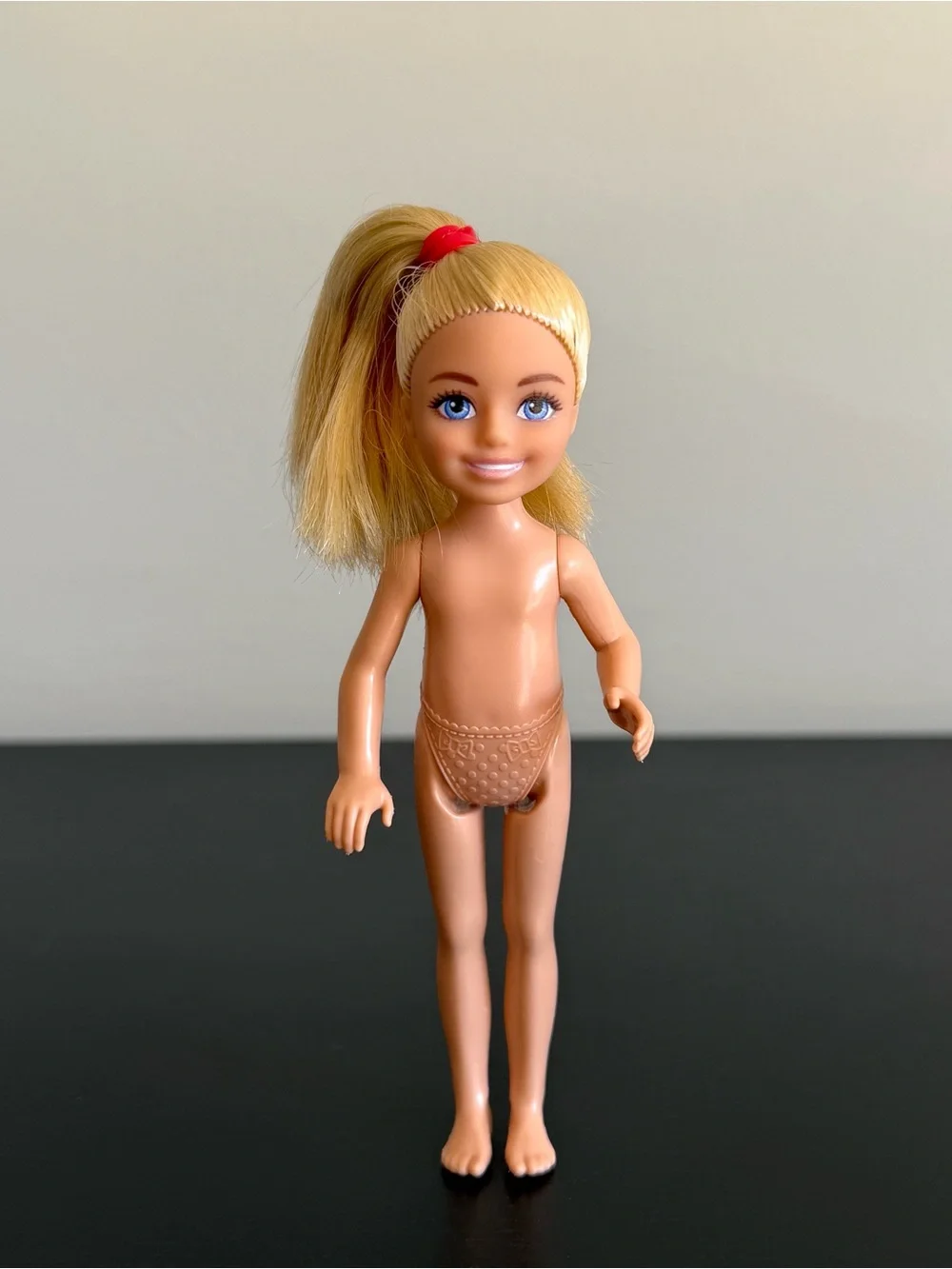 Mattel Barbie Chelsea Doll Blonde Ponytail Blue Eyes 5.5in